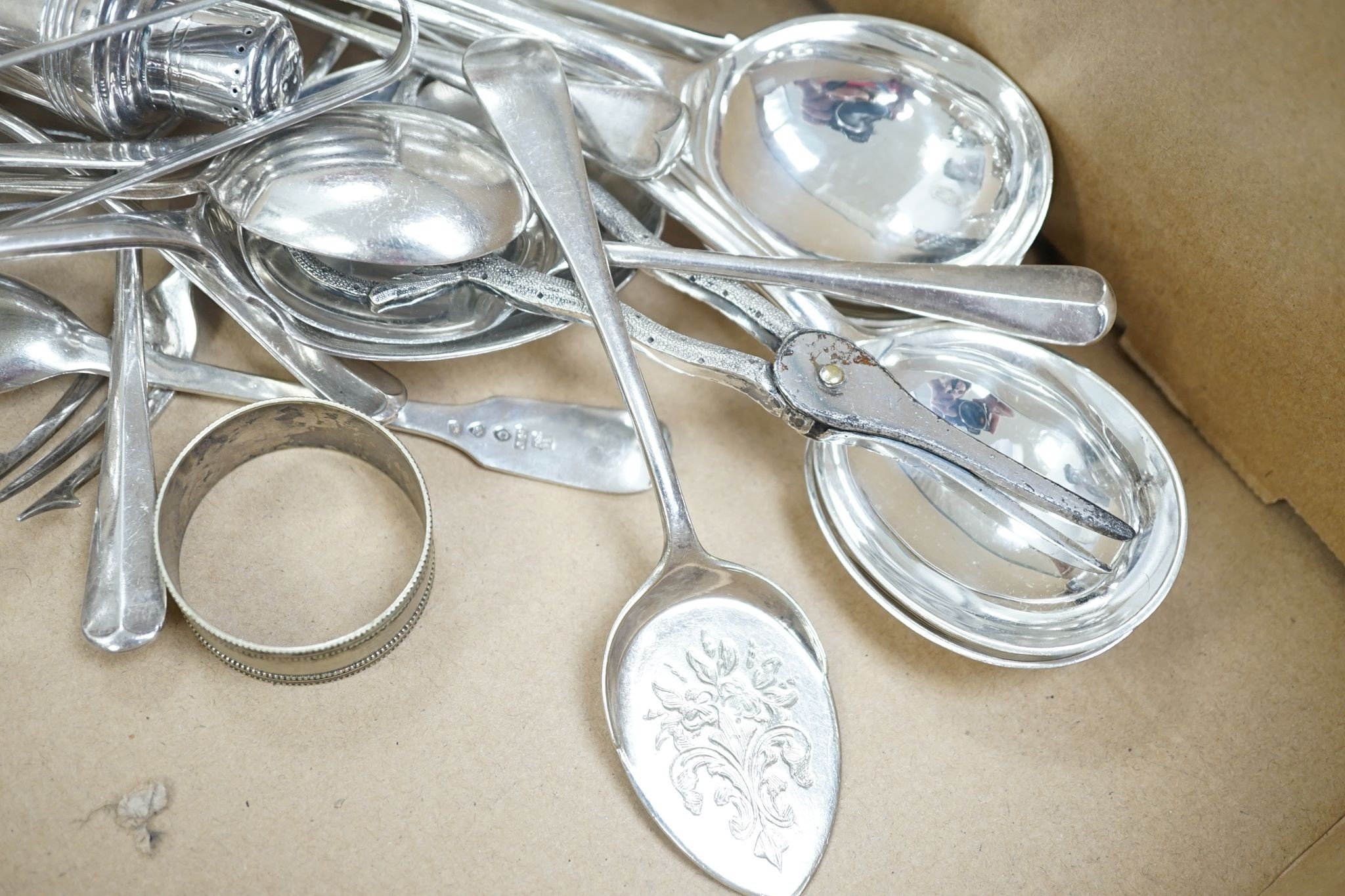 Assorted plated items.